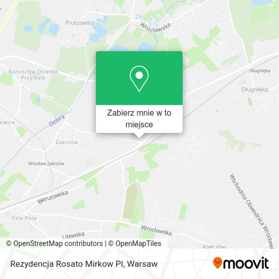 Mapa Rezydencja Rosato Mirkow Pl