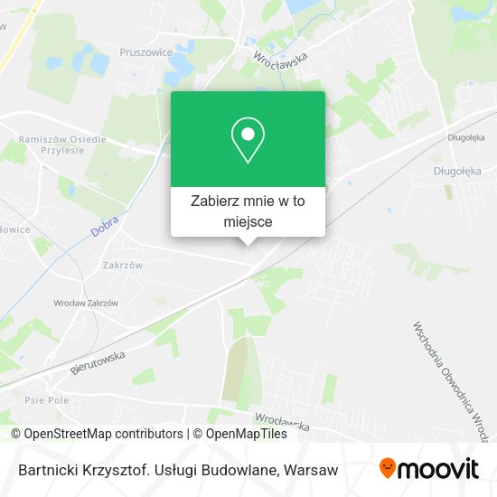 Mapa Bartnicki Krzysztof. Usługi Budowlane