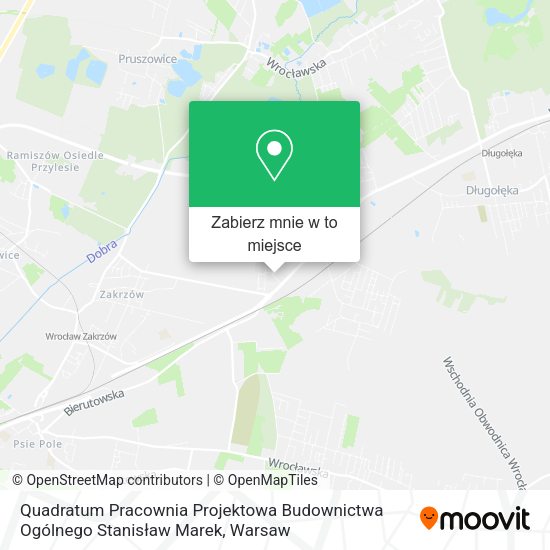 Mapa Quadratum Pracownia Projektowa Budownictwa Ogólnego Stanisław Marek