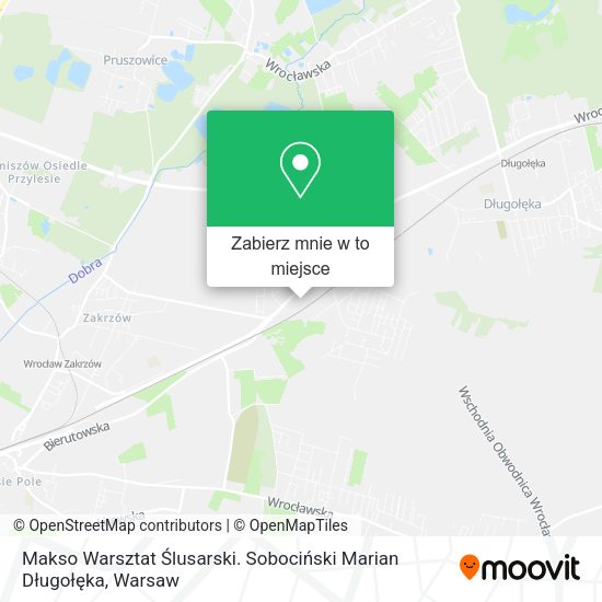 Mapa Makso Warsztat Ślusarski. Sobociński Marian Długołęka