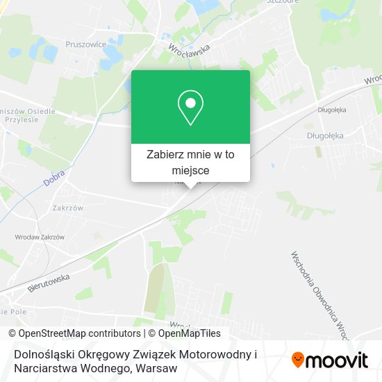 Mapa Dolnośląski Okręgowy Związek Motorowodny i Narciarstwa Wodnego