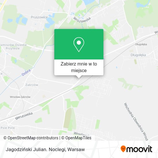 Mapa Jagodziński Julian. Noclegi