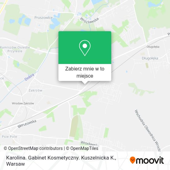 Mapa Karolina. Gabinet Kosmetyczny. Kuszelnicka K.