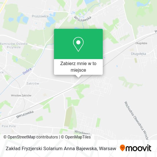 Mapa Zakład Fryzjerski Solarium Anna Bajewska