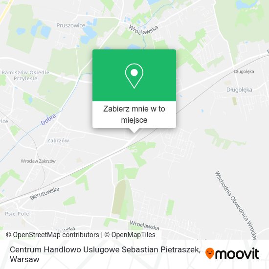 Mapa Centrum Handlowo Uslugowe Sebastian Pietraszek