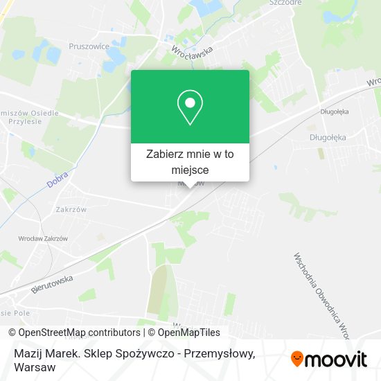 Mapa Mazij Marek. Sklep Spożywczo - Przemysłowy