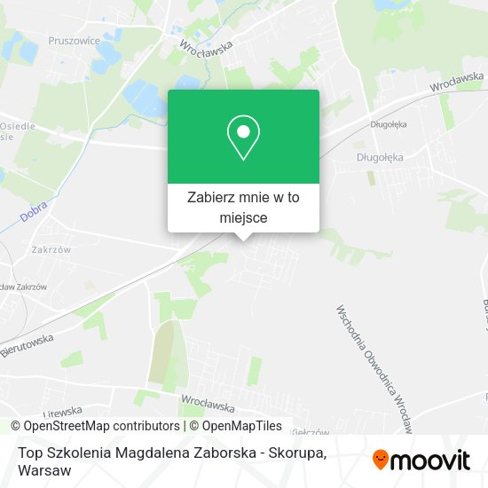 Mapa Top Szkolenia Magdalena Zaborska - Skorupa