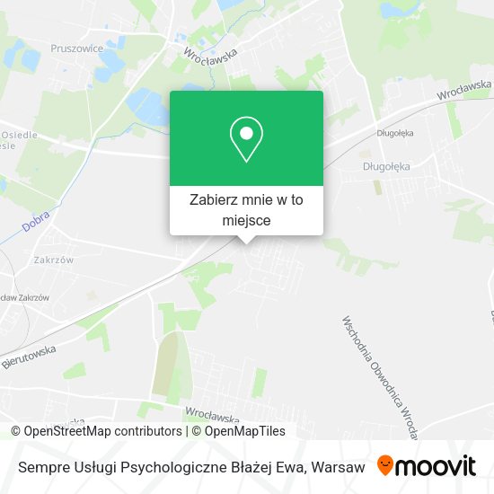 Mapa Sempre Usługi Psychologiczne Błażej Ewa