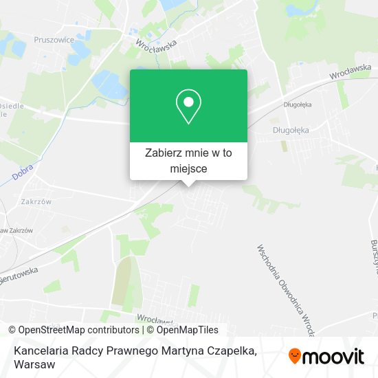 Mapa Kancelaria Radcy Prawnego Martyna Czapelka