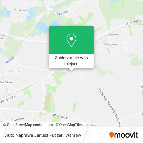 Mapa Auto Naprawa Janusz Fuczek