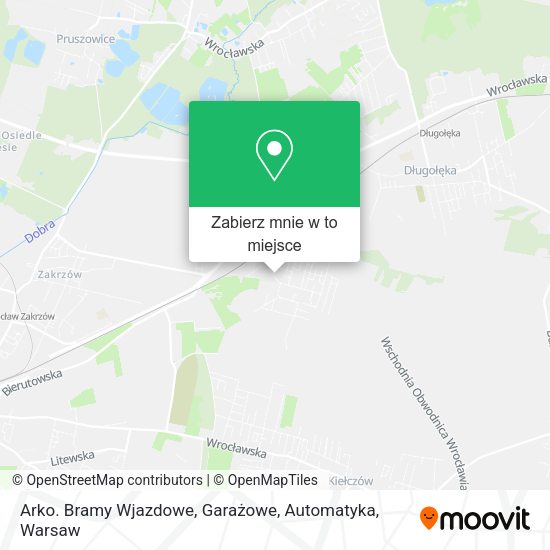 Mapa Arko. Bramy Wjazdowe, Garażowe, Automatyka