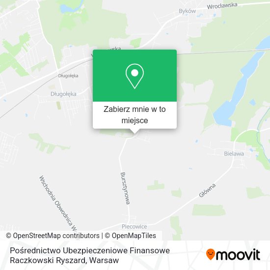 Mapa Pośrednictwo Ubezpieczeniowe Finansowe Raczkowski Ryszard