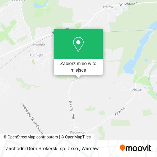 Mapa Zachodni Dom Brokerski sp. z o.o.