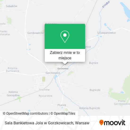 Mapa Sala Bankietowa Jola w Gorzkowicach