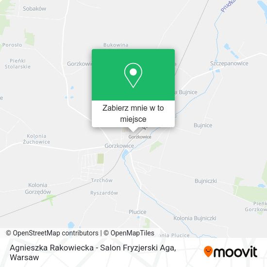 Mapa Agnieszka Rakowiecka - Salon Fryzjerski Aga