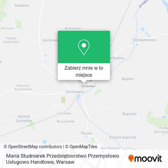 Mapa Maria Studniarek Przedsiębiorstwo Przemysłowo Usługowo Handlowe