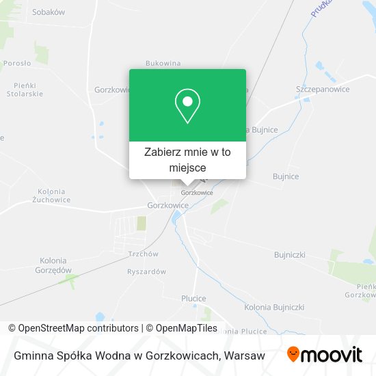 Mapa Gminna Spółka Wodna w Gorzkowicach