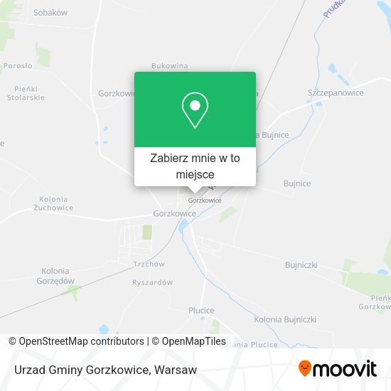 Mapa Urzad Gminy Gorzkowice