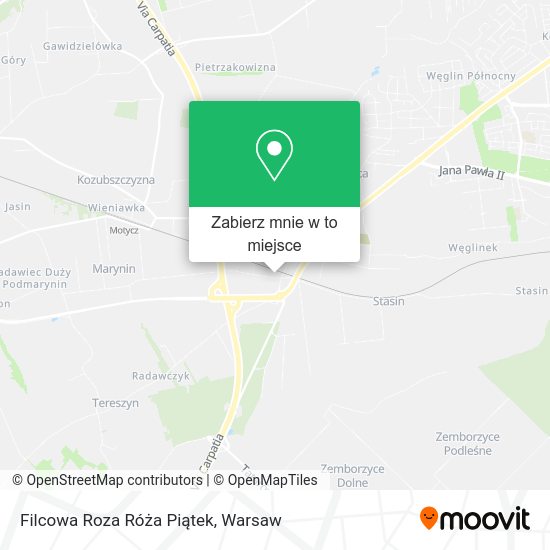 Mapa Filcowa Roza Róża Piątek