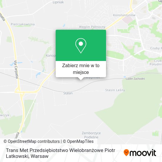 Mapa Trans Met Przedsiębiotstwo Wielobranżowe Piotr Latkowski