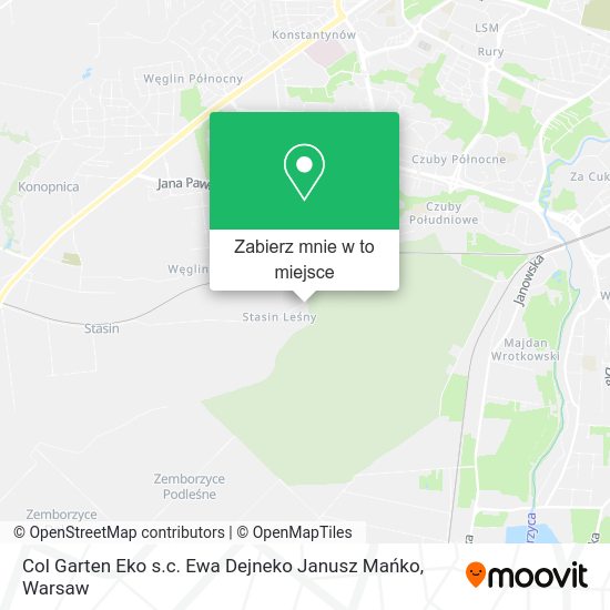 Mapa Col Garten Eko s.c. Ewa Dejneko Janusz Mańko