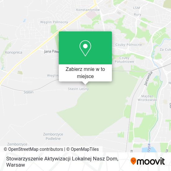 Mapa Stowarzyszenie Aktywizacji Lokalnej Nasz Dom