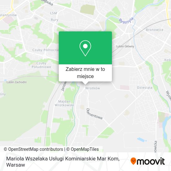 Mapa Mariola Wszelaka Usługi Kominiarskie Mar Kom