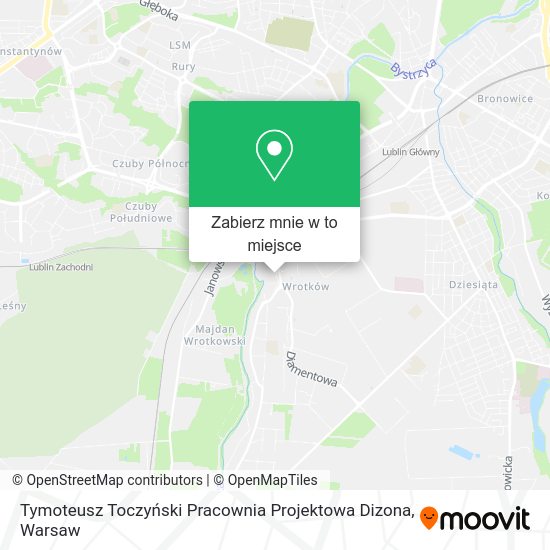 Mapa Tymoteusz Toczyński Pracownia Projektowa Dizona