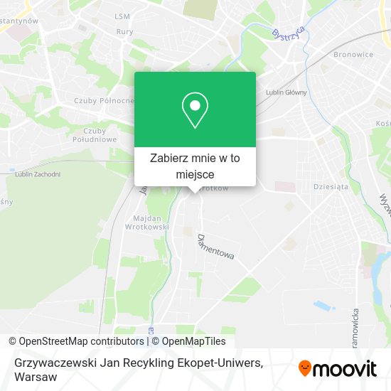 Mapa Grzywaczewski Jan Recykling Ekopet-Uniwers