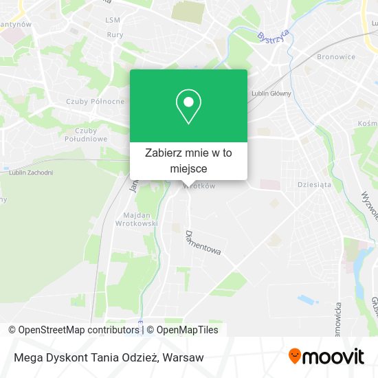 Mapa Mega Dyskont Tania Odzież