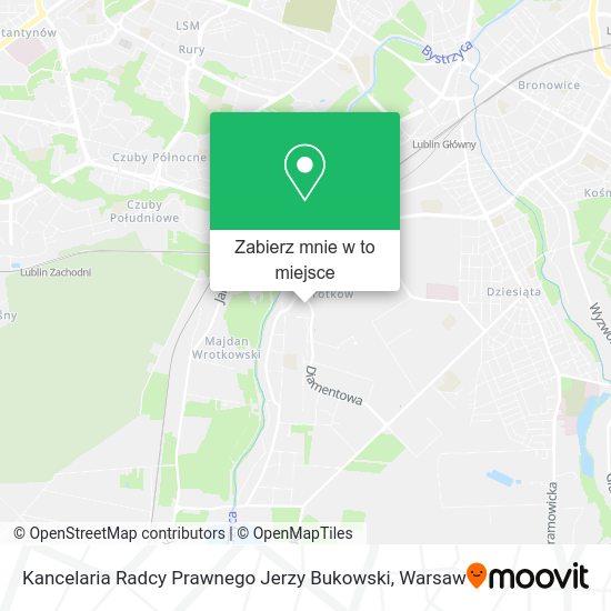 Mapa Kancelaria Radcy Prawnego Jerzy Bukowski