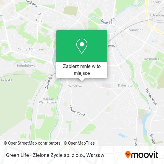 Mapa Green Life - Zielone Życie sp. z o.o.