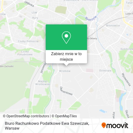 Mapa Biuro Rachunkowo Podatkowe Ewa Szewczak