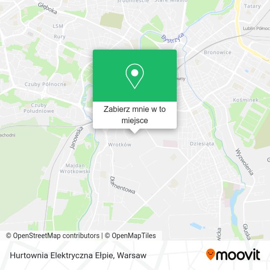 Mapa Hurtownia Elektryczna Ełpie