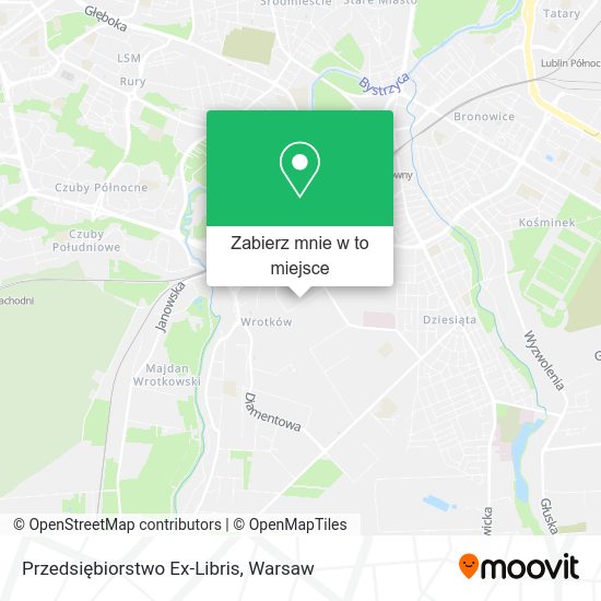 Mapa Przedsiębiorstwo Ex-Libris