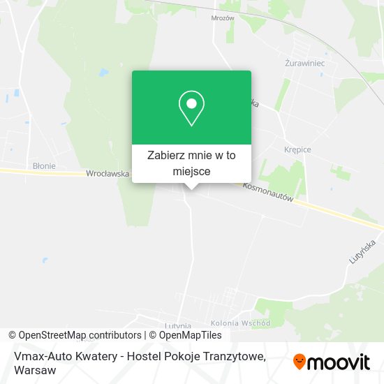 Mapa Vmax-Auto Kwatery - Hostel Pokoje Tranzytowe