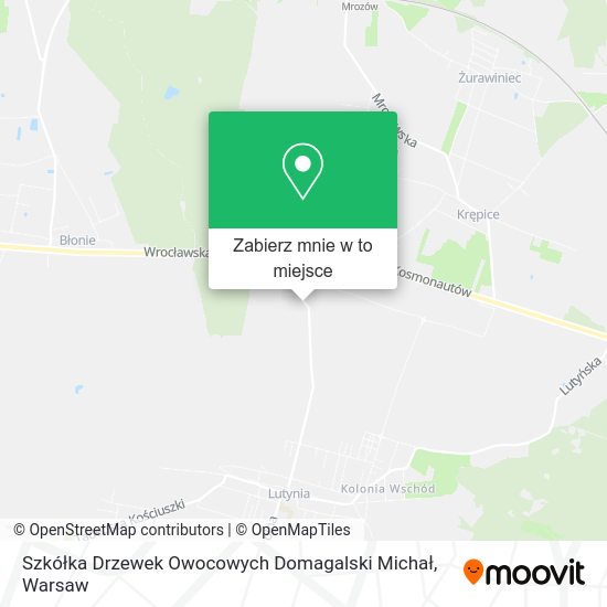 Mapa Szkółka Drzewek Owocowych Domagalski Michał