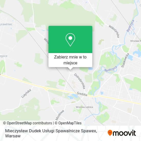 Mapa Mieczysław Dudek Usługi Spawalnicze Spawex