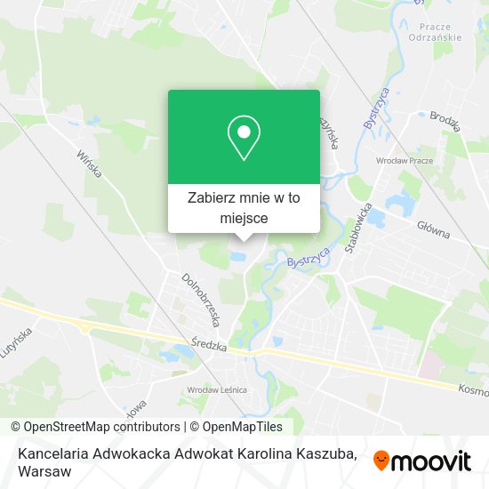 Mapa Kancelaria Adwokacka Adwokat Karolina Kaszuba