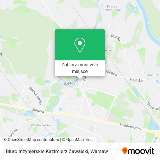 Mapa Biuro Inżynierskie Kazimierz Zawalski