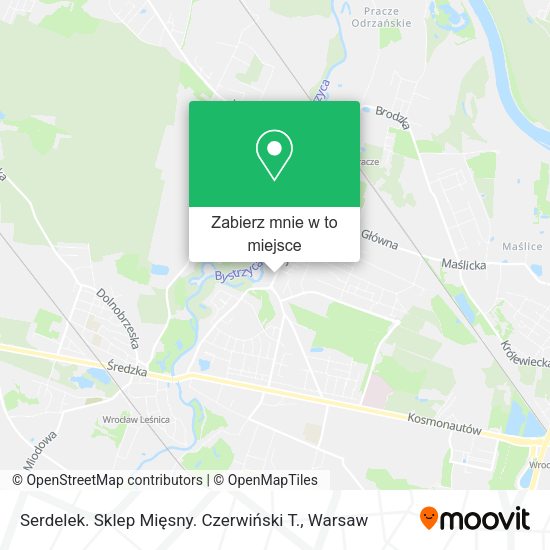 Mapa Serdelek. Sklep Mięsny. Czerwiński T.