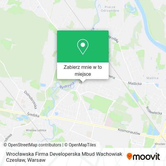 Mapa Wrocławska Firma Developerska Mbud Wachowiak Czesław