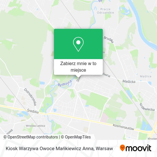 Mapa Kiosk Warzywa Owoce Mańkiewicz Anna