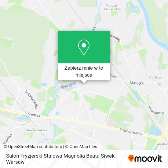 Mapa Salon Fryzjerski Stalowa Magnolia Beata Siwek