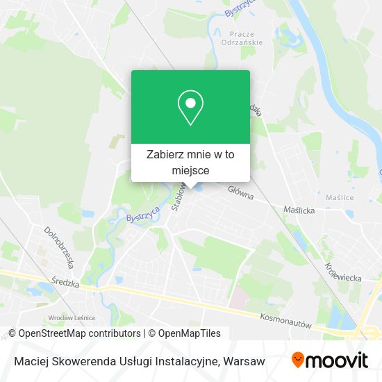 Mapa Maciej Skowerenda Usługi Instalacyjne