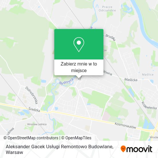 Mapa Aleksander Gacek Usługi Remontowo Budowlane