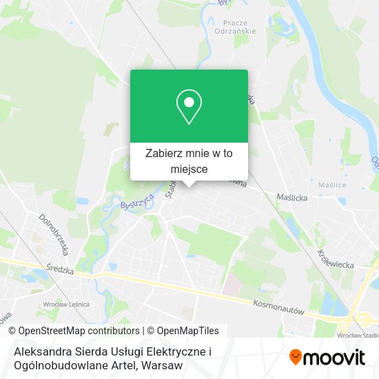 Mapa Aleksandra Sierda Usługi Elektryczne i Ogólnobudowlane Artel