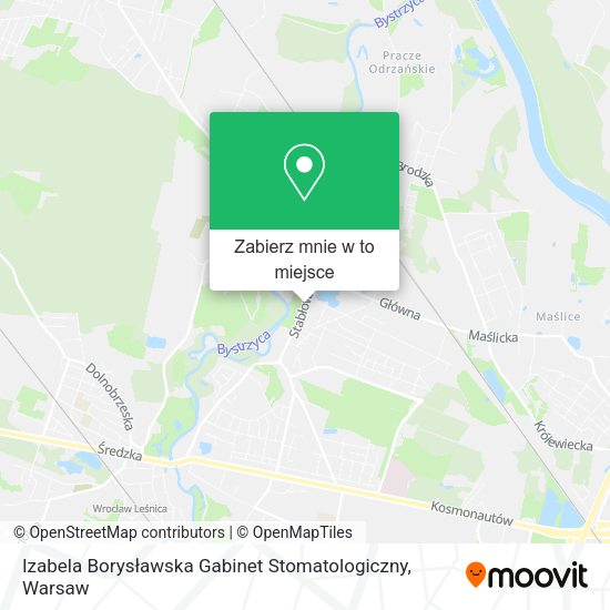 Mapa Izabela Borysławska Gabinet Stomatologiczny