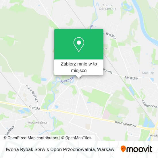 Mapa Iwona Rybak Serwis Opon Przechowalnia