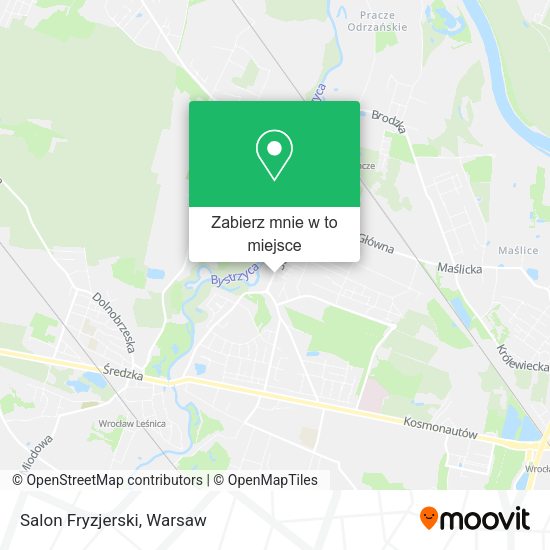 Mapa Salon Fryzjerski